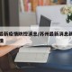 苏州最新疫情防控消息/苏州最新消息新冠肺炎疫情