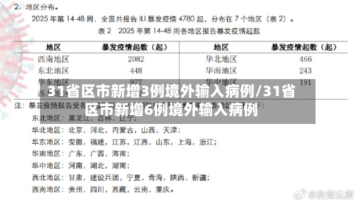 31省区市新增3例境外输入病例/31省区市新增6例境外输入病例-第2张图片