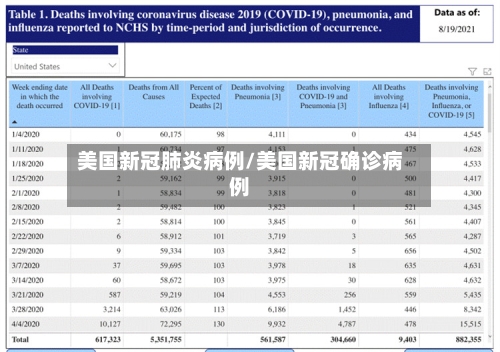 美国新冠肺炎病例/美国新冠确诊病例-第1张图片