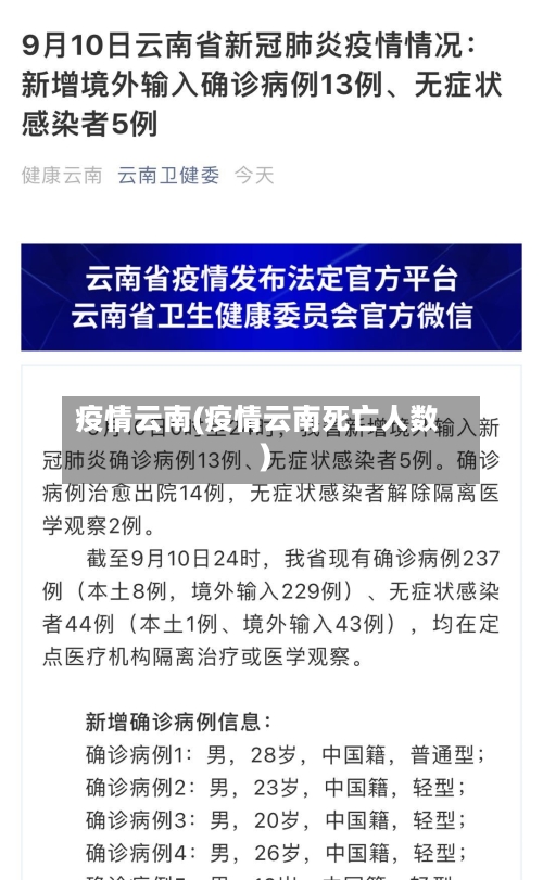 疫情云南(疫情云南死亡人数)-第1张图片