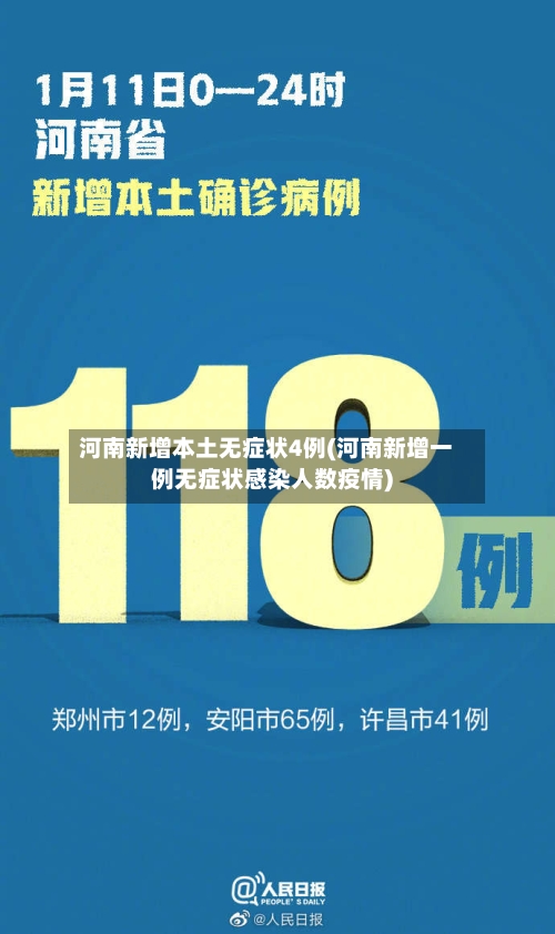 河南新增本土无症状4例(河南新增一例无症状感染人数疫情)-第1张图片